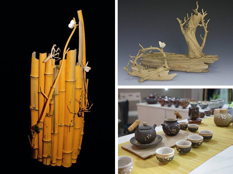 湯潤清 清窯 桐花茶具組 苗粟 台灣陶瓷工藝 Taiwan Ceramic porcelain craft Taiwan pottery carving