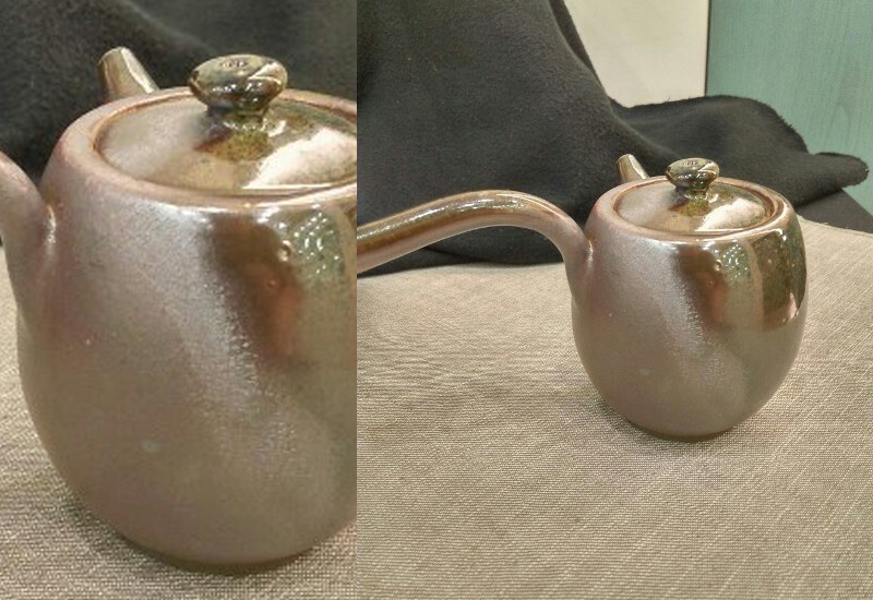 林映汝 柴燒側把壺 (清秀佳人)  鶯歌燒