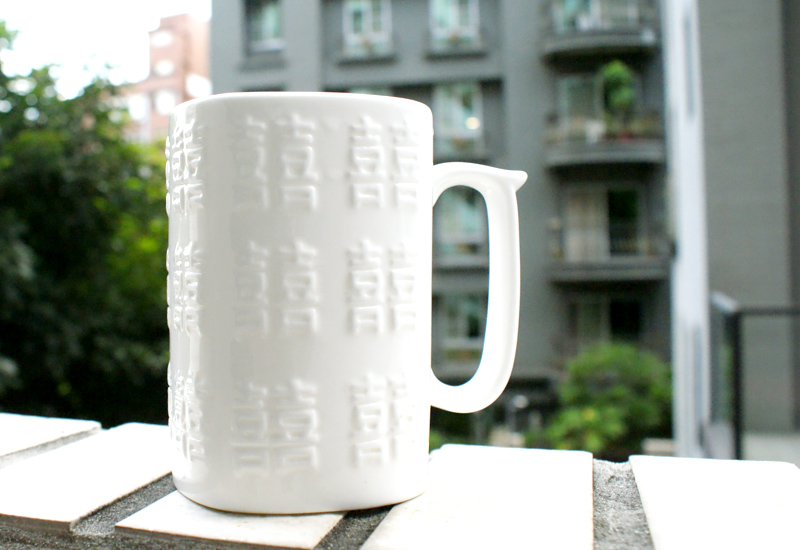 開門見囍 囍字馬克杯-賀喜純白 開門見囍 囍字馬克杯-賀喜純白