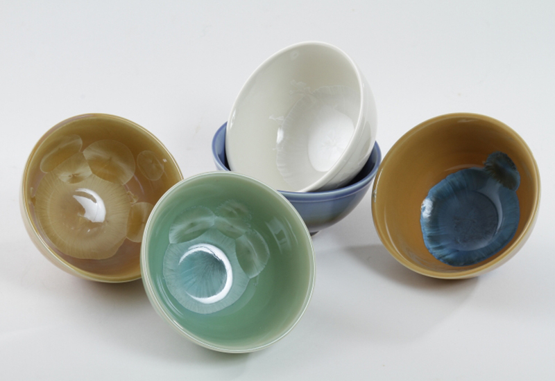 彭文雄 結晶瓷碗  結晶釉茶碗