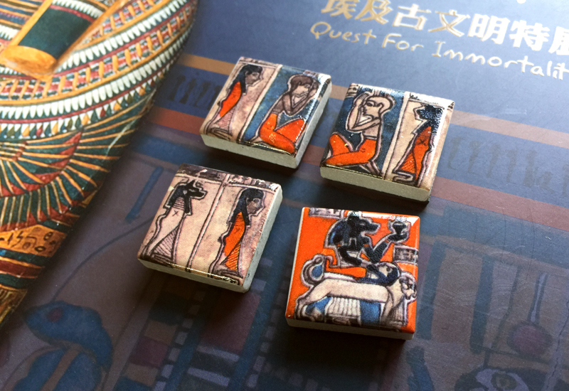 古埃及文明 埃及磁磚吸鐵-埃及碎片 法老王圖坦卡門 古埃及文明 埃及磁磚吸鐵-埃及碎片 法老王圖坦卡門