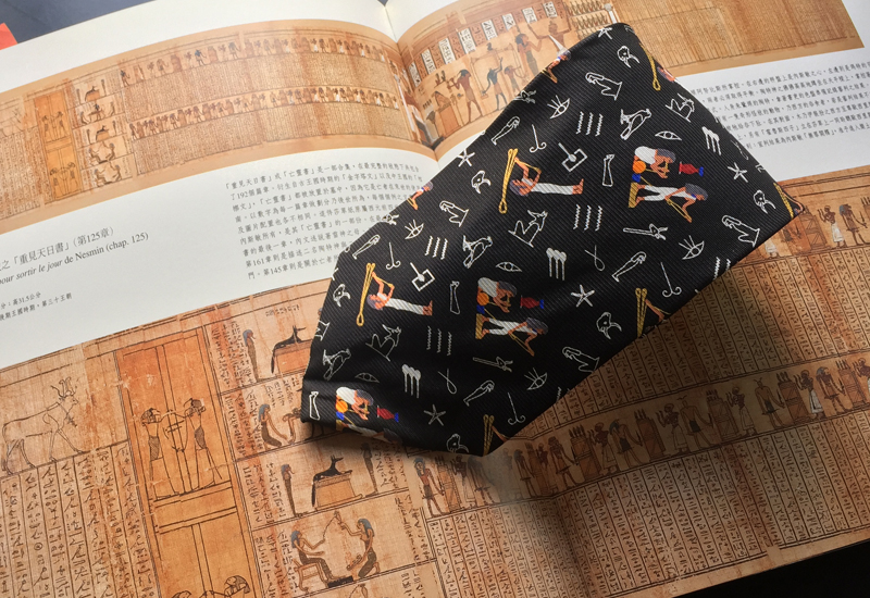 古埃及文明 埃及風領帶-黑 法老王圖坦卡門  古埃及文明 埃及風領帶-黑 法老王圖坦卡門