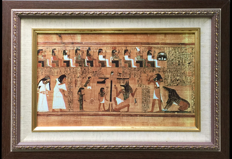 古埃及文明 埃及畫-生死書 死者之書 油畫複製畫 古埃及文明 埃及畫-生死書 死者之書 油畫複製畫