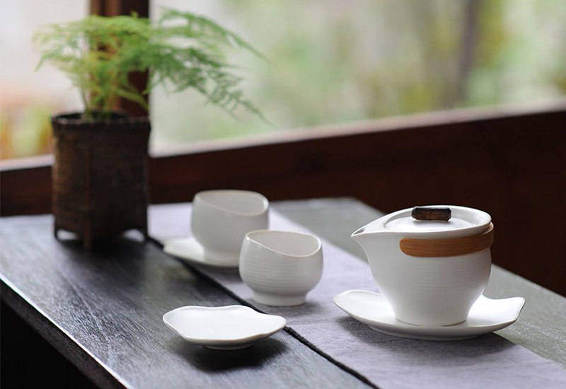 雙鴻 逸 Leisure -白瓷茶組(6件) 茶具組 雙鴻 逸 Leisure -白瓷茶組(6件) 茶具組