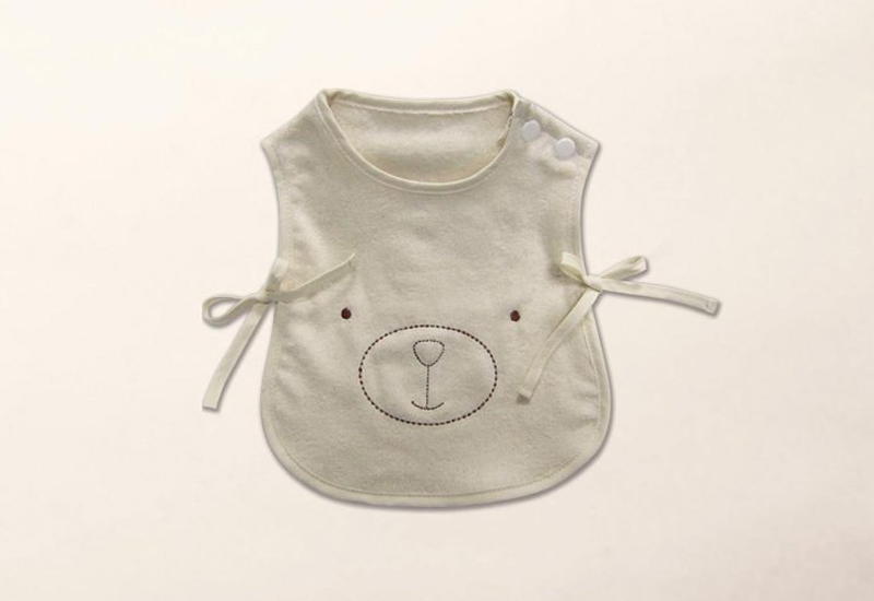 無染 糖酸丸-BABY二片式可愛熊圍兜 微笑台灣MIT認證 無染 糖酸丸-BABY二片式可愛熊圍兜 微笑台灣MIT認證