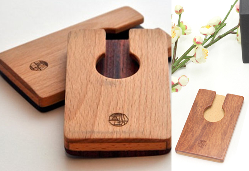 青木堂 合雲籤-方圓名片夾(花梨+山毛櫸)  青木堂 合雲籤-方圓名片夾(花梨+山毛櫸)