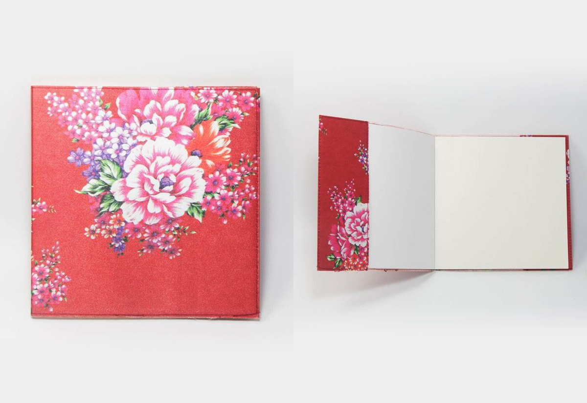 台灣花布 絲質筆記本 台灣花布 絲質筆記本