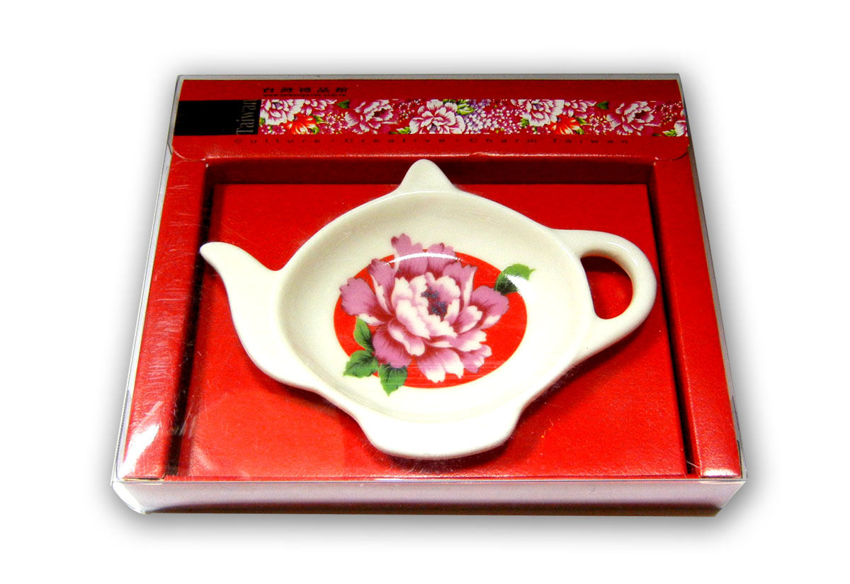 台灣花布 茶壺茶碟 台灣花布 茶壺茶碟