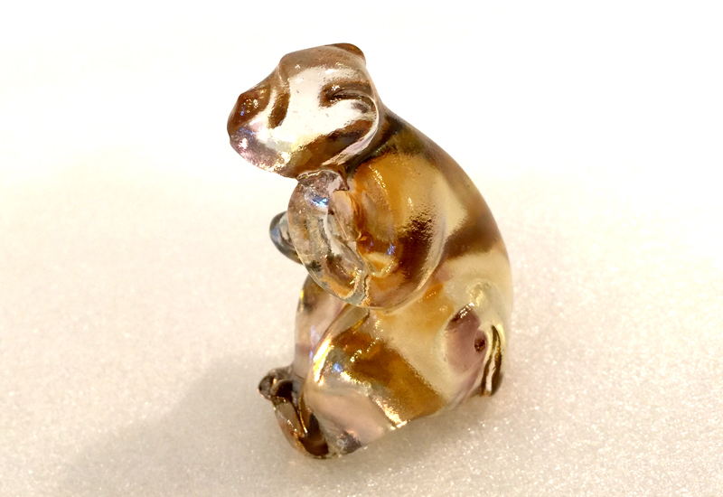 林一雄琉璃 小猴 十二生肖 十二地支 琉璃雕塑  林一雄琉璃 小猴 十二生肖 十二地支 琉璃雕塑