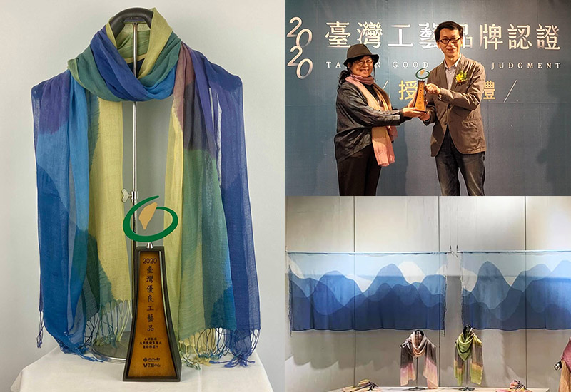 天染工坊 山鄉組曲— 天然藍靛多層次疊染棉圍巾(3款可選) 天染工坊 山鄉組曲— 天然藍靛多層次疊染棉圍巾(3款可選)