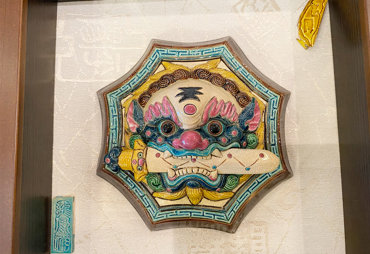 呂世仁 新中獅 交趾陶 掛畫 呂世仁 新中獅 交趾陶 掛畫