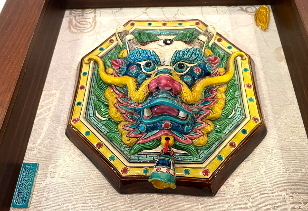 呂世仁 富貴龍(框)  交趾陶 掛畫 呂世仁 富貴龍(框)  交趾陶 掛畫