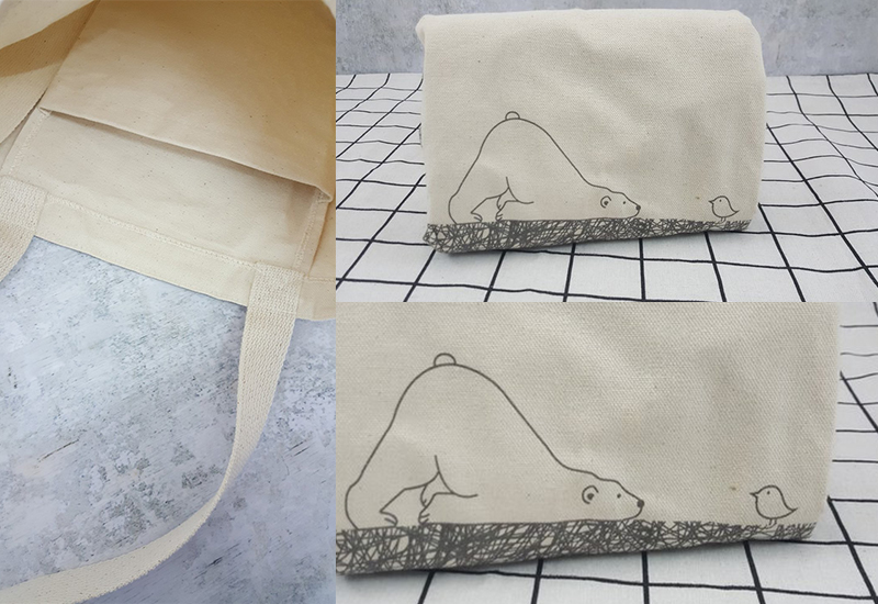 無染 手繪風-發呆熊兩用帆布包 微笑台灣MIT認證 無染 手繪風-發呆熊兩用帆布包 微笑台灣MIT認證