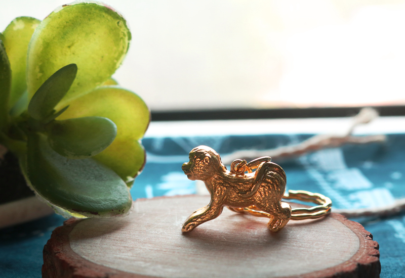 黃金系列 12生肖鑰匙圈-猴 黃金系列 12生肖鑰匙圈-猴