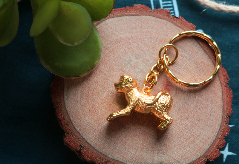 黃金系列 12生肖鑰匙圈-猴 黃金系列 12生肖鑰匙圈-猴