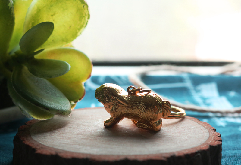 黃金系列 12生肖鑰匙圈-兔 黃金系列 12生肖鑰匙圈-兔