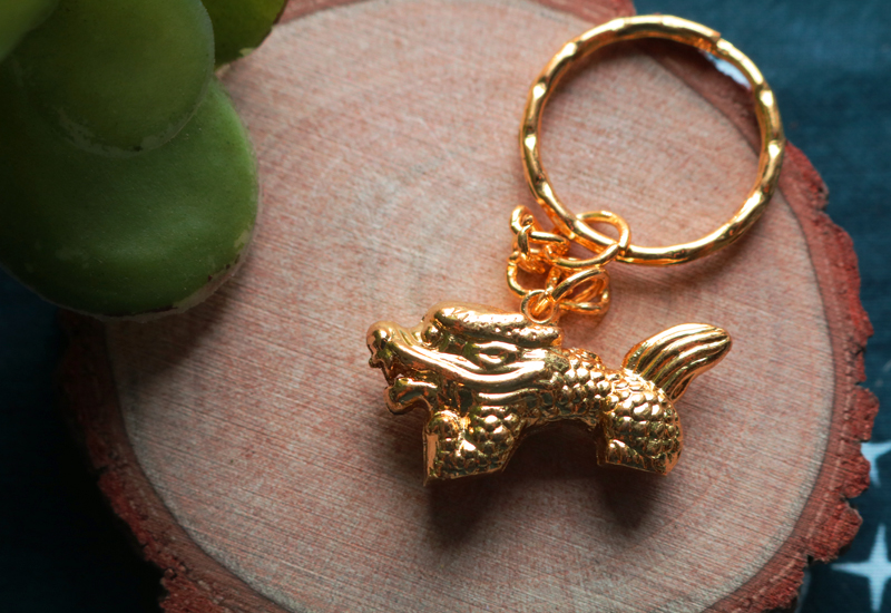 黃金系列 12生肖鑰匙圈-龍 黃金系列 12生肖鑰匙圈-龍