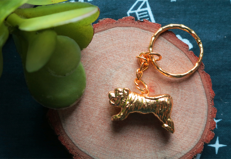 黃金系列 12生肖鑰匙圈-虎 黃金系列 12生肖鑰匙圈-虎