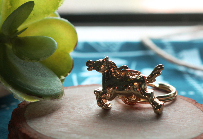 黃金系列 12生肖鑰匙圈-馬 黃金系列 12生肖鑰匙圈-馬