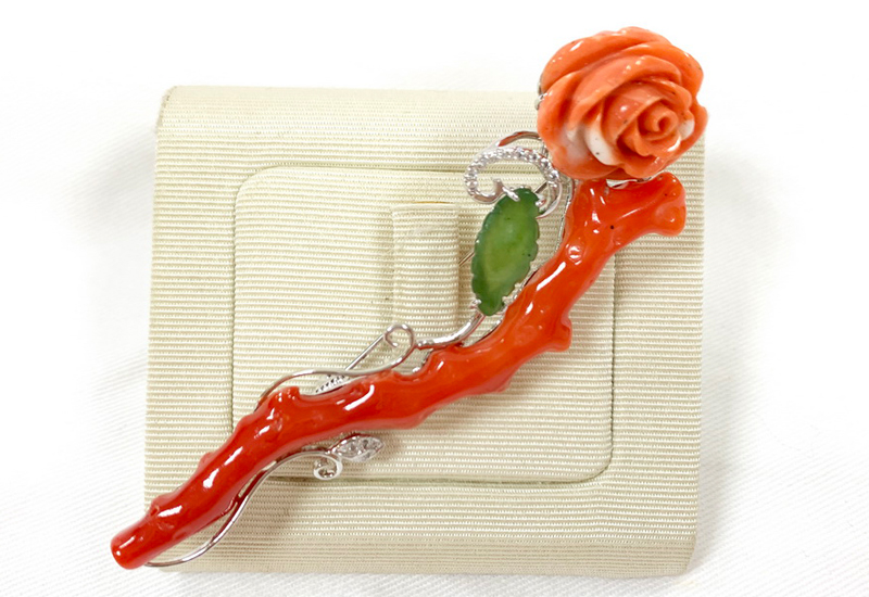 蘇澳珊瑚 珊瑚原枝胸針兩用墜 HSKPDN0018 蘇澳珊瑚 珊瑚原枝胸針兩用墜 HSKPDN0018