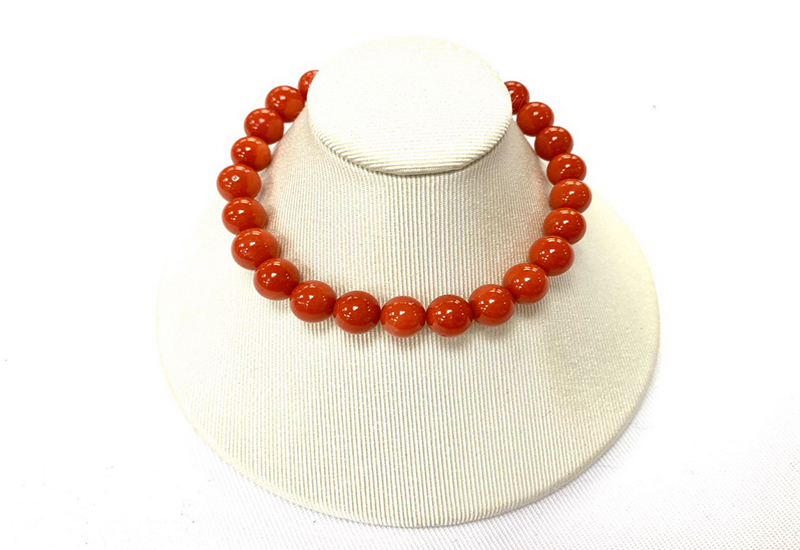 蘇澳珊瑚 珊瑚圓珠手珠 SZZBAB0124 蘇澳珊瑚 珊瑚圓珠手珠 SZZBAB0124