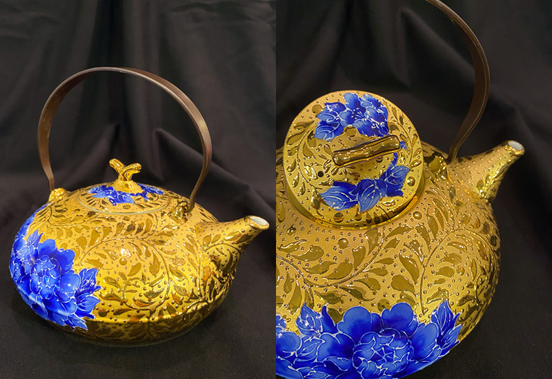 法華彩 富貴滿園鎏金美人壸組(1壺2杯) 台灣MIT認證 法華彩 富貴滿園鎏金美人壸組(1壺2杯) 台灣MIT認證