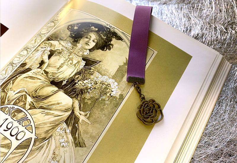 Mucha 慕夏系列 緞帶書籤 Mucha 慕夏系列 緞帶書籤