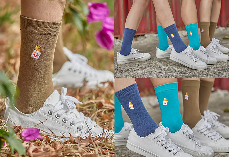 刺繡美食襪禮盒組-迺夜市(4入組) 微笑台灣MIT認證 刺繡美食襪禮盒組-迺夜市(4入組) 微笑台灣MIT認證