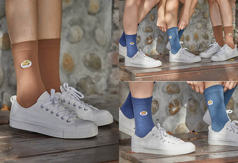 刺繡美食襪禮盒組-迺夜市(4入組) 微笑台灣MIT認證 刺繡美食襪禮盒組-迺夜市(4入組) 微笑台灣MIT認證