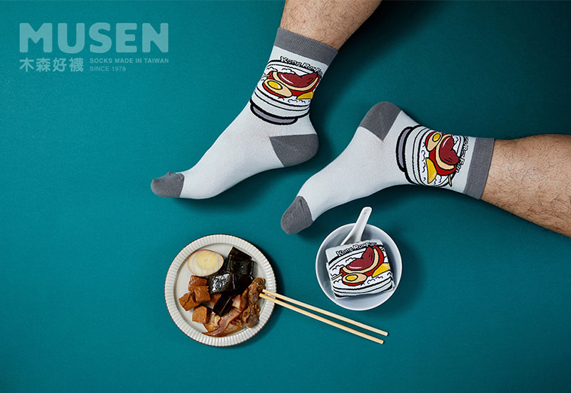 台灣美食針織襪-爌肉飯(1.0版) 微笑台灣MIT認證 台灣美食針織襪-爌肉飯(1.0版) 微笑台灣MIT認證