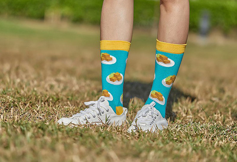 台灣美食針織襪-臭豆腐(2.1版) 微笑台灣MIT認證 台灣美食針織襪-臭豆腐(2.1版) 微笑台灣MIT認證