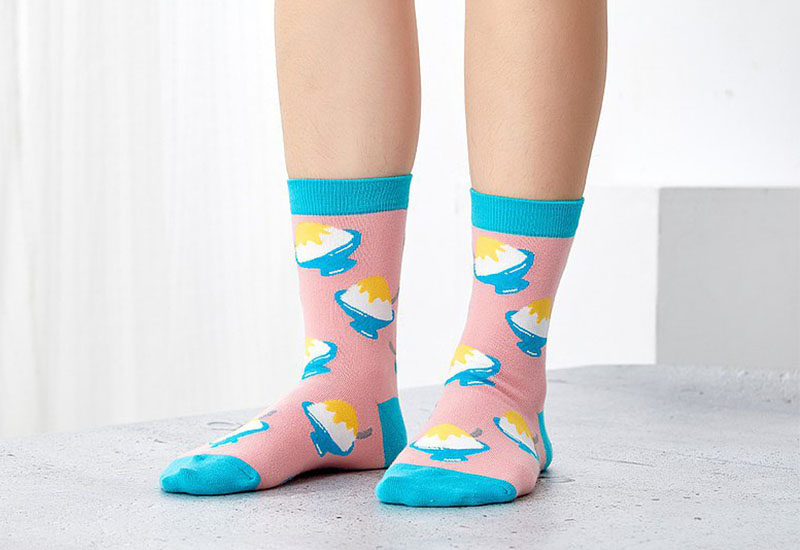 台灣美食針織襪-剉冰(2.1版) 微笑台灣MIT認證 台灣美食針織襪-剉冰(2.1版) 微笑台灣MIT認證