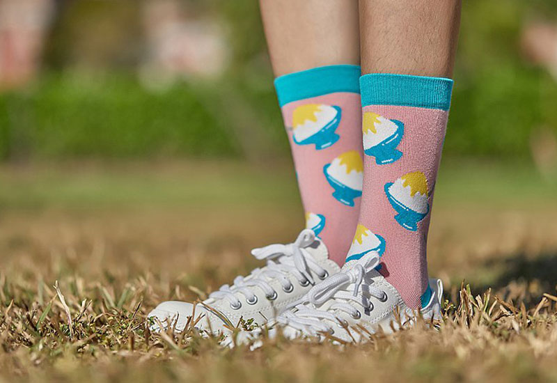 台灣美食針織襪-剉冰(2.1版) 微笑台灣MIT認證 台灣美食針織襪-剉冰(2.1版) 微笑台灣MIT認證