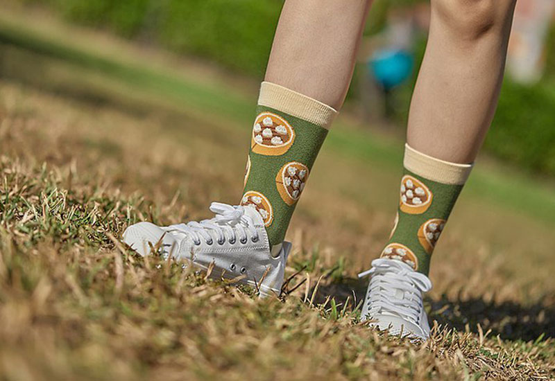 台灣美食針織襪-小籠包(2.1版) 微笑台灣MIT認證 台灣美食針織襪-小籠包(2.1版) 微笑台灣MIT認證