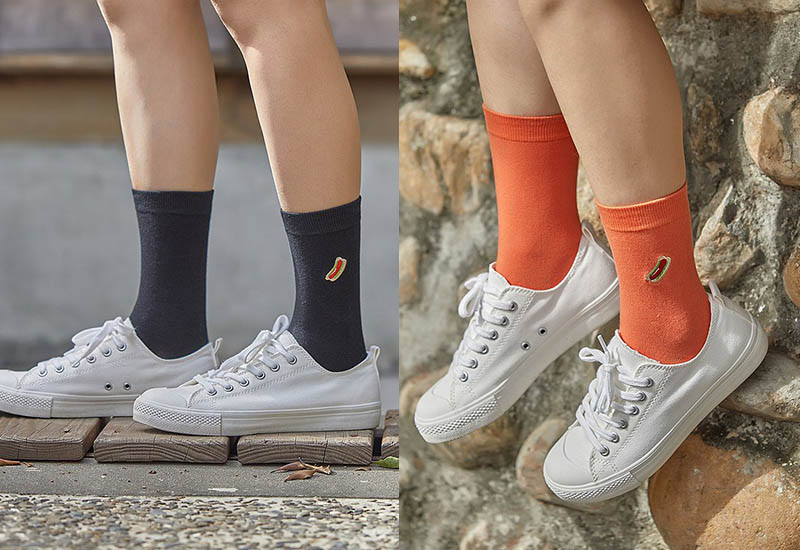 台灣美食襪-大腸包小腸(3色) 刺繡款 微笑台灣MIT認證 台灣美食襪-大腸包小腸(3色) 刺繡款 微笑台灣MIT認證