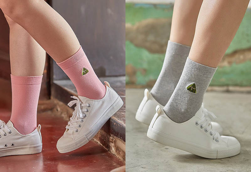 台灣美食襪-肉粽(3色) 刺繡款 微笑台灣MIT認證 台灣美食襪-肉粽(3色) 刺繡款 微笑台灣MIT認證