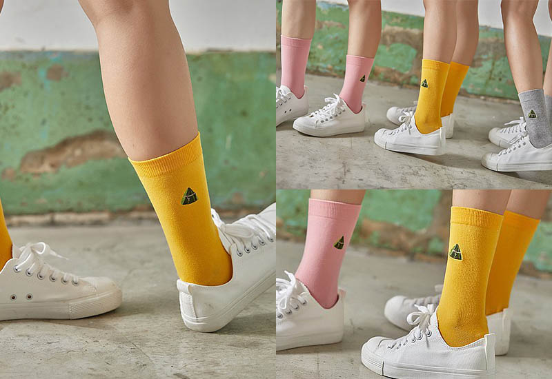 台灣美食襪-肉粽(3色) 刺繡款 微笑台灣MIT認證 台灣美食襪-肉粽(3色) 刺繡款 微笑台灣MIT認證