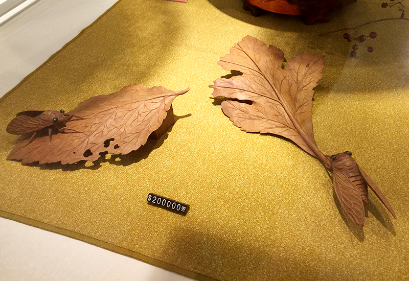 黃紗榮 台灣木雕 蟬  黃紗榮 台灣木雕 蟬