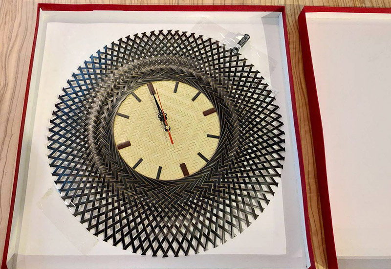 邱錦緞 竹之計 竹編時鐘 邱錦緞 竹之計 竹編時鐘