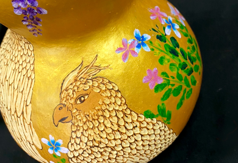 龔一舫 彩漆白鸚鵡 龔一舫 彩漆白鸚鵡