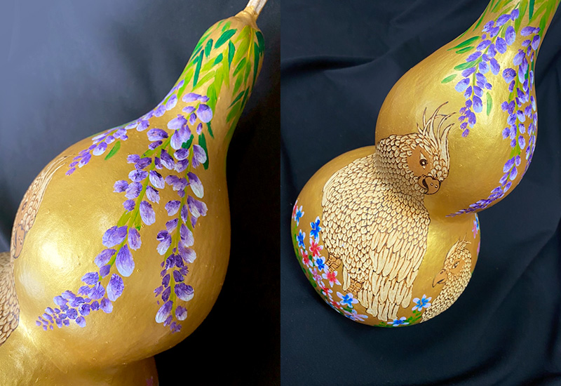 龔一舫 彩漆白鸚鵡 龔一舫 彩漆白鸚鵡