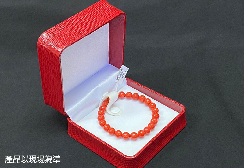 蘇澳珊瑚 珊瑚圓珠手珠 SZZBAB0124 蘇澳珊瑚 珊瑚圓珠手珠 SZZBAB0124