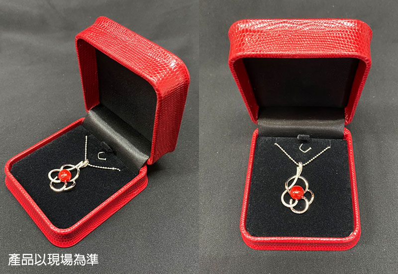 蘇澳珊瑚 珊瑚戒面18K墜子 項鍊墜 AEKPDD0008 蘇澳珊瑚 珊瑚戒面18K墜子 項鍊墜 AEKPDD0008