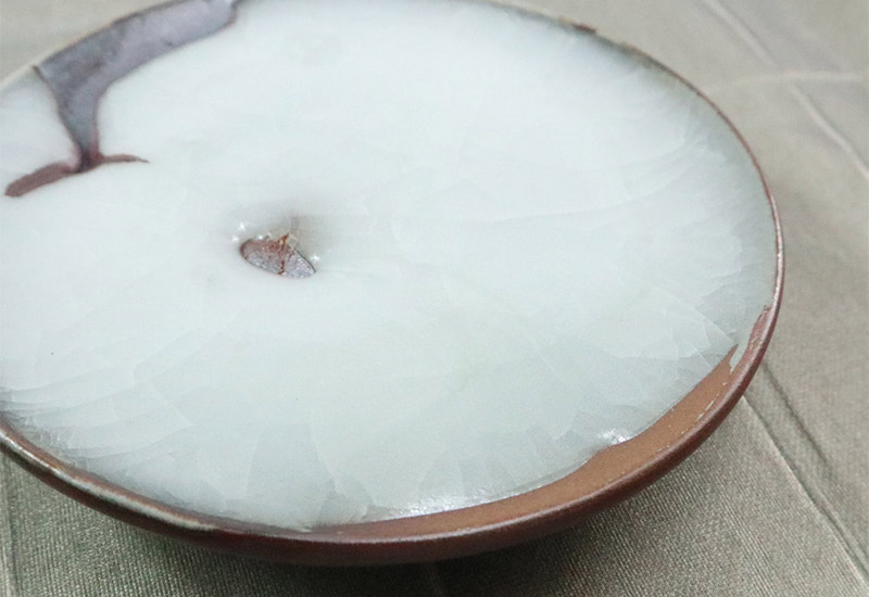 林映汝 月光雪路 柴燒白玉小盤 林映汝 月光雪路 柴燒白玉小盤