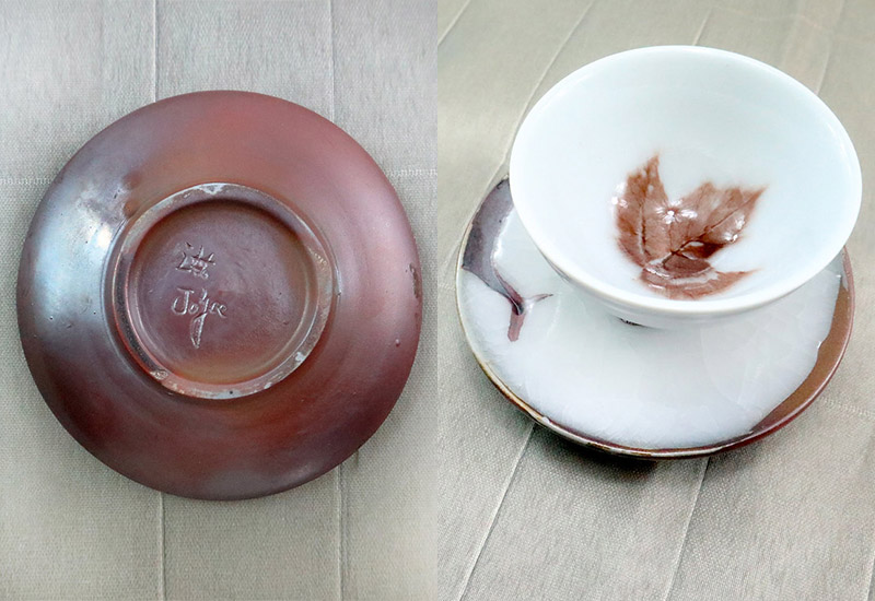 林映汝 月光雪路 柴燒白玉小盤 林映汝 月光雪路 柴燒白玉小盤