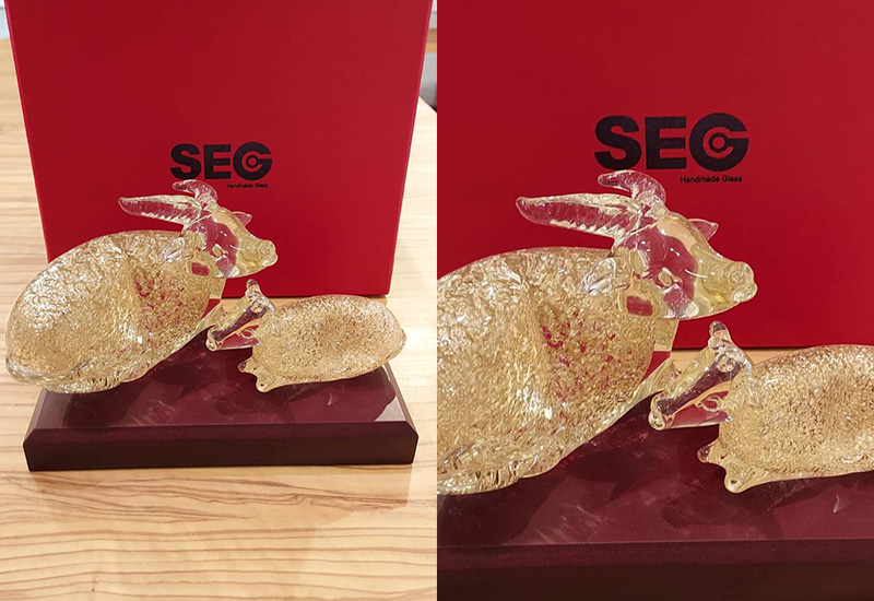 春池玻璃 水牛父子組-精裝盒 春池玻璃 水牛父子組-精裝盒