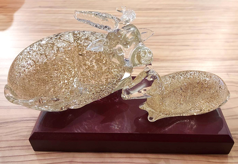 春池玻璃 水牛父子組-精裝盒 春池玻璃 水牛父子組-精裝盒