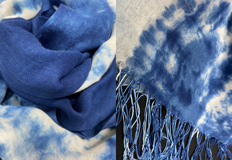 天染工坊 飛越雲天-天染細紡純棉圍巾(3色可選) 天染工坊 飛越雲天-天染細紡純棉圍巾(3色可選)