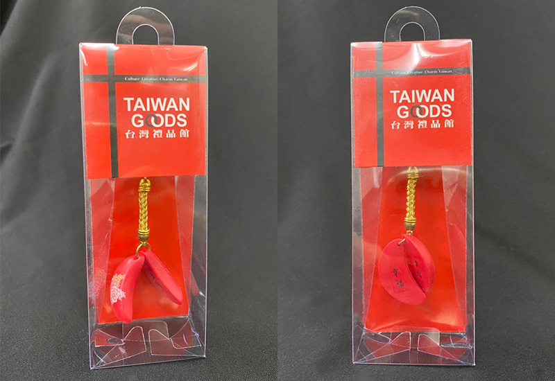 台灣花布 杯筊手機吊飾 台灣花布 杯筊手機吊飾