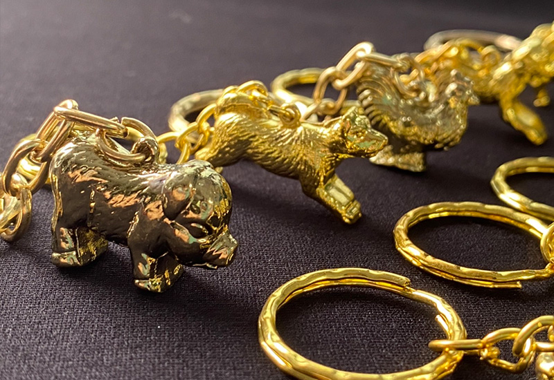黃金系列 12生肖鑰匙圈-全套組 黃金系列 12生肖鑰匙圈-全套組